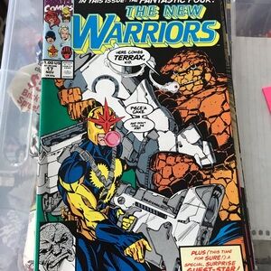 The New Warriors #17 Comic Book - Colorful Cover
